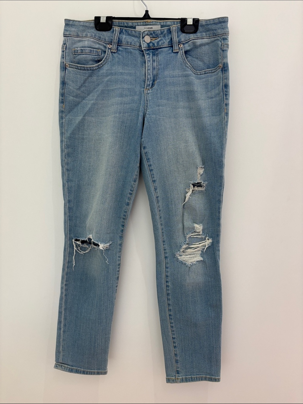 Dynamite Light Wash Ripped Skinny Jeans, Cara